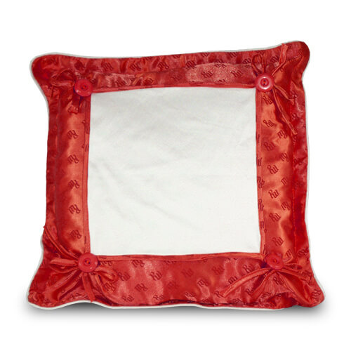 Funda de Almohada Super Calidad 40 x 40 cm sublimación roja Transferencia Térmica