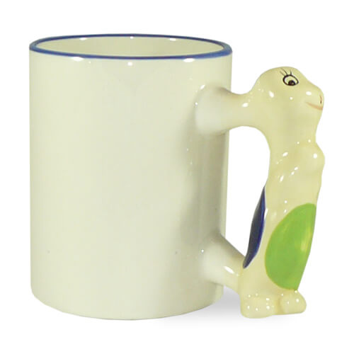 Mug 330 ml anse tortue Sublimation Transfert Thermique