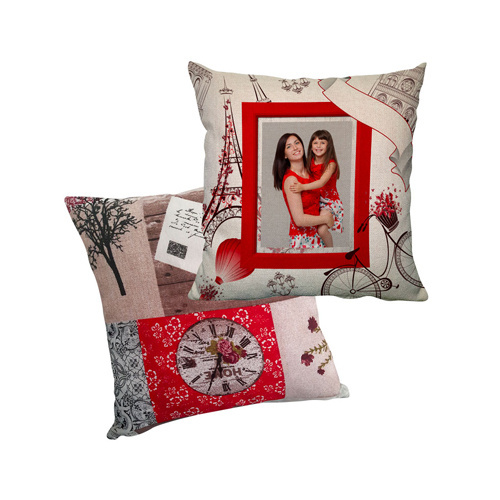 38 x 38 cm linen cover for sublimation printing - Paris