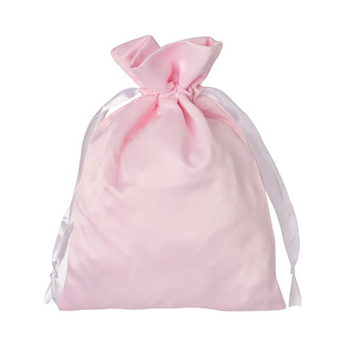 Satinväska 16 x 23 cm för sublimering - rosa