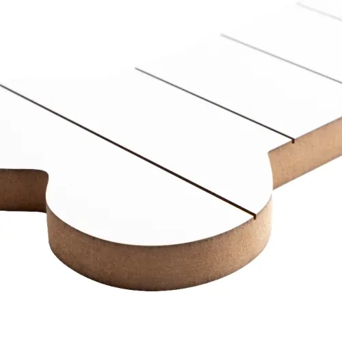 Fotorámik v tvare kosti z MDF, pruhovaný, 25,4 x 12,7 cm