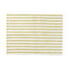 Canvas table mat 50 x 35.5 cm cream with light green stripes for sublimation