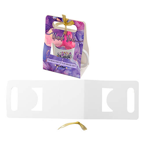 Decoratieve verpakking voor een mok voor sublimatie - 14 x 8,5 x 19,5 cm