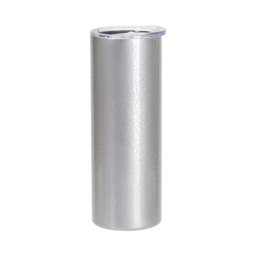 600 ml muki, jossa on halkeillut pinta sublimaatiota varten - hopea