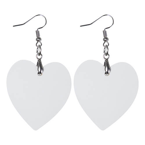 MDF naušnice za sublimaciju - srce