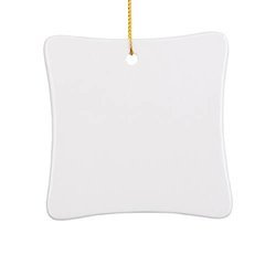 Ceramic pendant for sublimation - square
