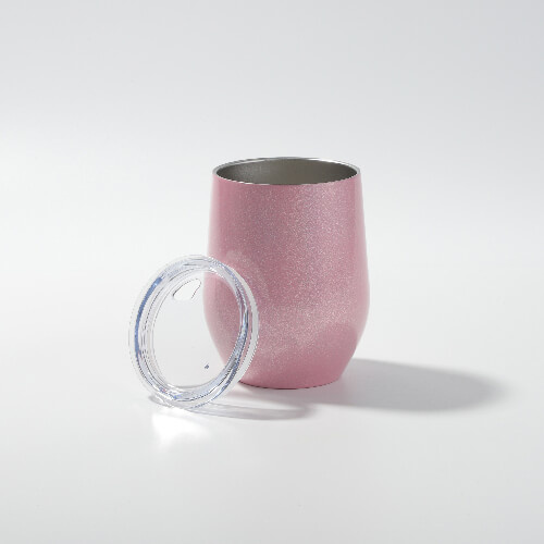 Muki glögiviinille 360 ml sublimaatiota varten - vaaleanpunainen irisevä väri