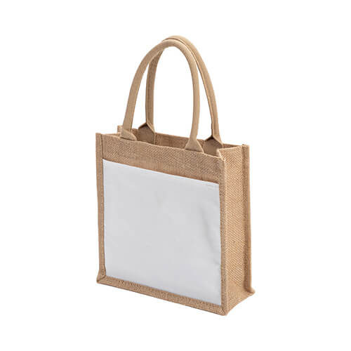 Jute zak 25 x 25 x 10 cm voor sublimatie