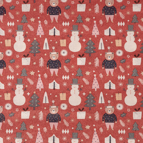 Craft Express hydrosublimatiefolie - Beer en witte sneeuwpop