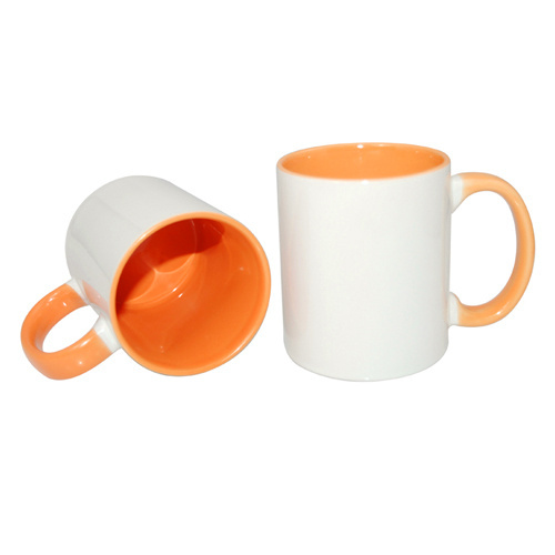 ECO -mugg 330 ml FUNNY orange Sublimation Thermal Transfer