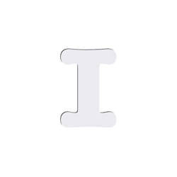 Διακοσμητικό γράμμα σε MDF για εξάχνωση 10 cm I
