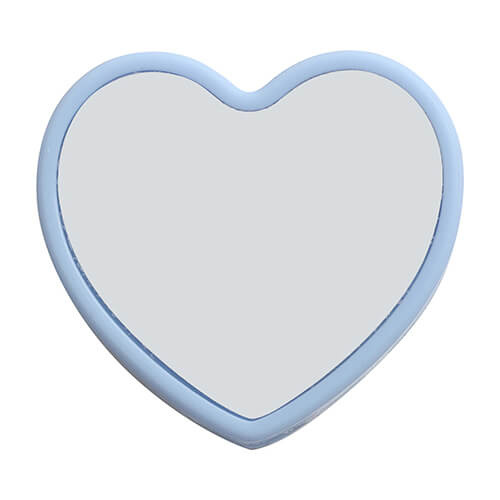 Silicone straw cap Ø 0,8 / 1 cm for sublimation - blue heart