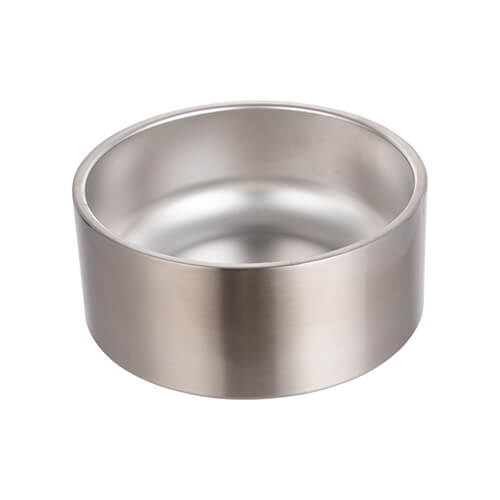 Stainless steel dog bowl 1900 ml for sublimation - silver