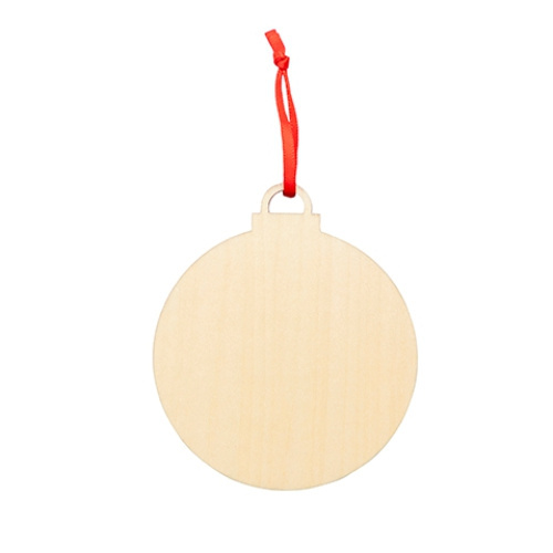 Double-sided plywood pendant for sublimation - bauble