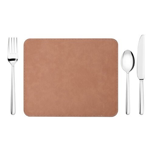 Usnjena podloga 23 x 19 cm za sublimacijo - rjava