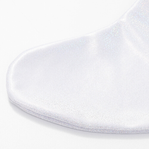 Glitter jul sublimationsstrumpa - vit