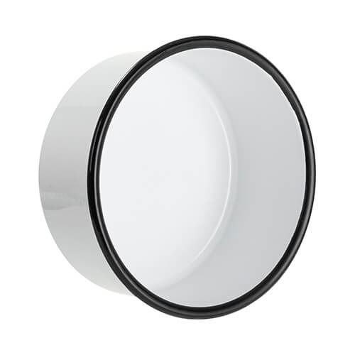 Comedero para perros esmaltado para sublimación - blanco
