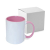 Mug JS Coating 330 ml FUNNY rose avec boîte Sublimation Transfert Thermique