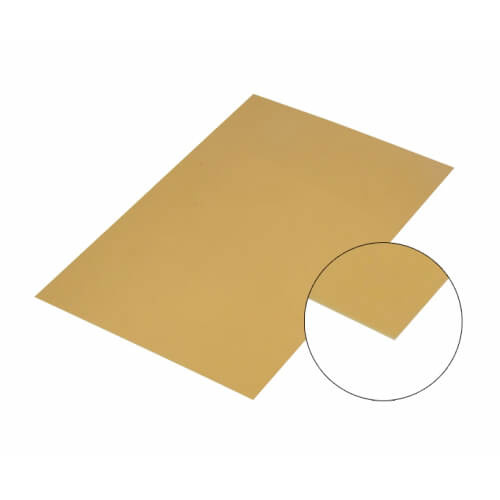 Lámina de aluminio efecto espejo dorado 40 x 60 cm Sublimación Transferencia Térmica