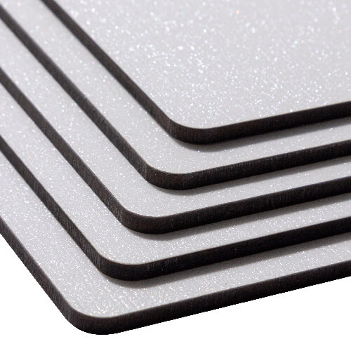 Prémium farostlemez lap szublimációhoz 120 x 120 cm - ezüst csillogás