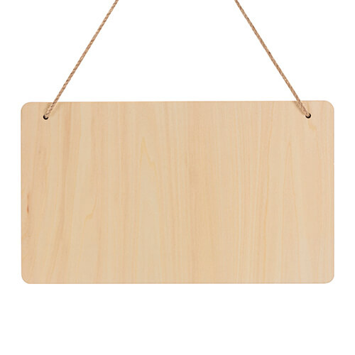 Colgador de puerta rectangular de madera contrachapada para sublimación