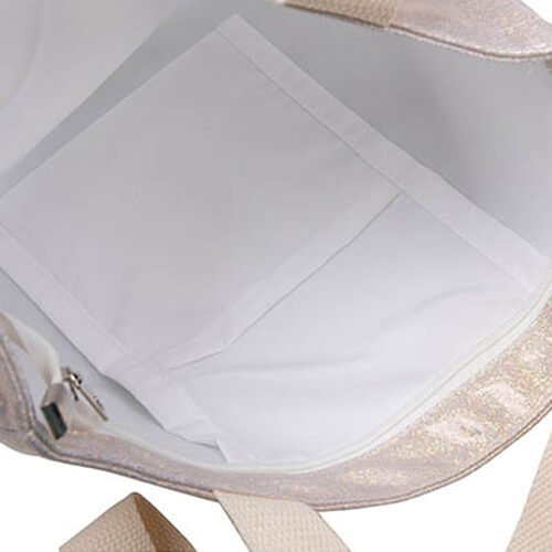 Bolsa de purpurina para sublimación 34 x 37 cm - champán