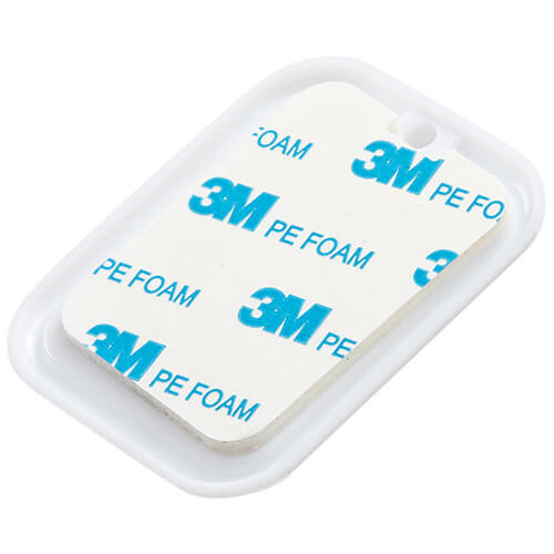 Large plastic hanger for sublimation - white rectangle