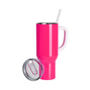 Stainless steel travel mug 1200 ml for sublimation - pink neon