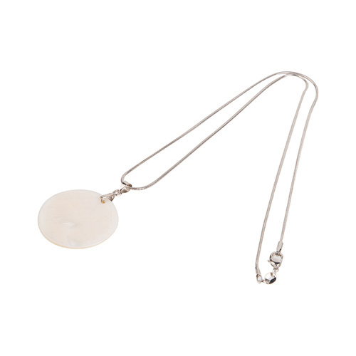 Colgante de cadena de concha para impresión por sublimación - círculo