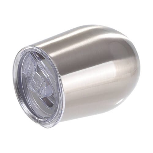 Mok voor glühwein 260 ml voor sublimatie - zilver met afsluitbare drinkopening