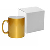 Metallmugg 300 ml guld med en kartong Sublimation Thermal Transfer