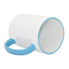 Mug MAX A+ 450 ml with light blue handle Sublimation Thermal Transfer