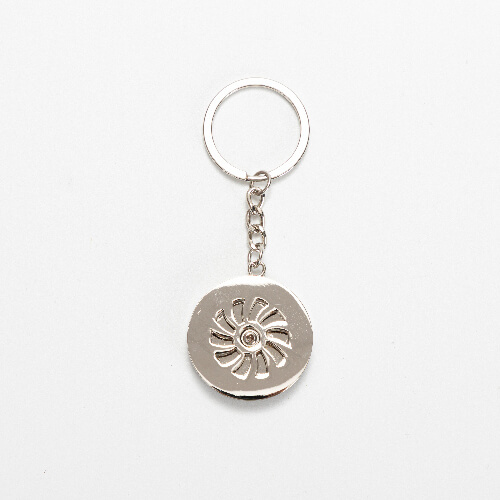 Rotary key ring for sublimation - flower