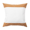 A linen pillowcase with two cork stripes for sublimation