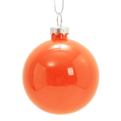 Boule de Noël Ø 6 cm pour sublimation - orange brillant