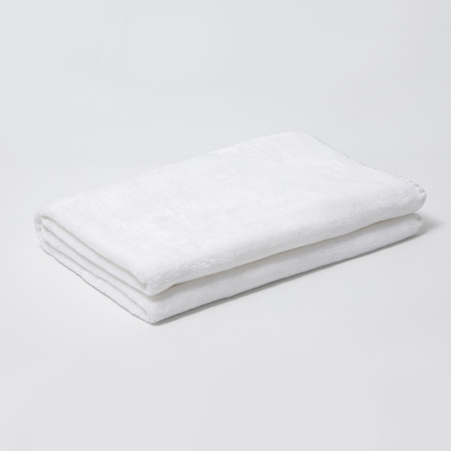 Manta Minky con estrellas para sublimación - blanco