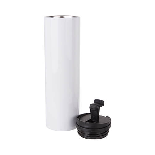 Bouteille d'eau sublimation en acier inoxydable 600 ml - blanc
