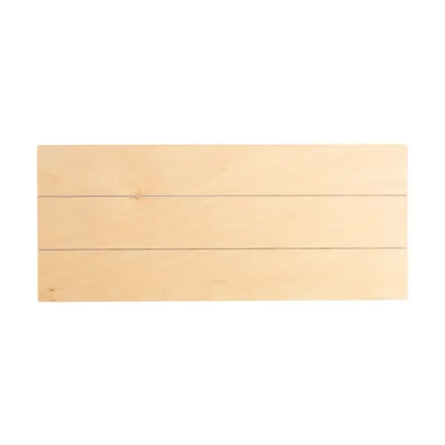 Téglalap alakú rétegelt lemezből készült, csíkos képkeret, 30 x 12,7 cm