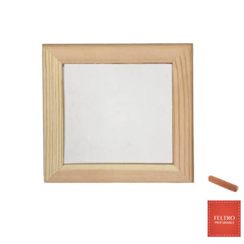 Wooden photo frame 15 x 15 cm with felt Sublimation Thermal Transfer