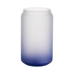 Verre dépoli pour sublimation 400 ml - dégradé bleu marine