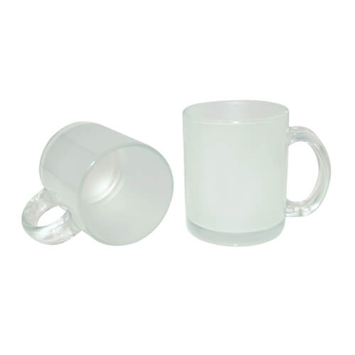 Glasmugg 330 ml frostad Sublimation Thermal Transfer