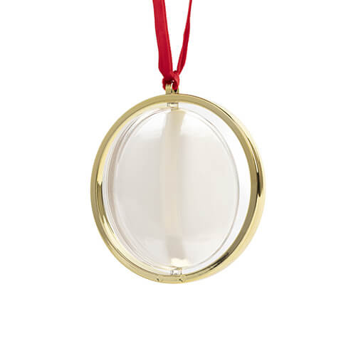 Roterend kerstboom ornament voor sublimatie - goud