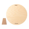 Marco de fotos redondo de madera contrachapada para sublimación - Ø 25,4 cm