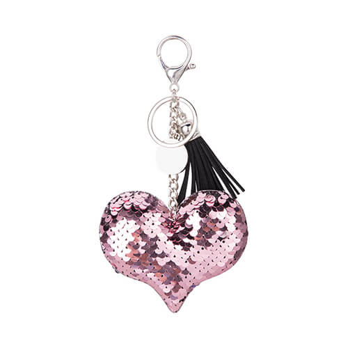 Sublimatie sleutelhanger - roze hart