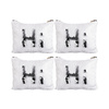 Set of 4 cosmetic bags with printable sequins