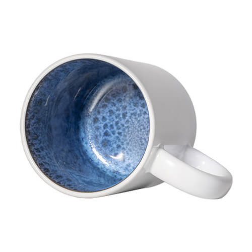 330 ml mug with glazed interior for sublimation - dark blue