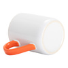 325 ml sublimation mug - with orange interior and handle
