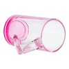 400 ml glasmugg med triangulärt handtag för sublimering - rosa botten