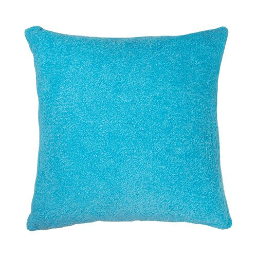 Taie d'oreiller en peluche BestSub 40 x 40 cm pour sublimation - bleu