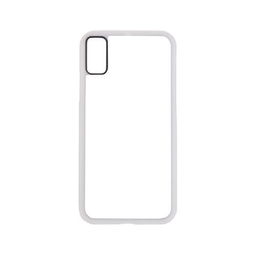 iPhone X coque caoutchouc blanc Sublimation Transfert Thermique